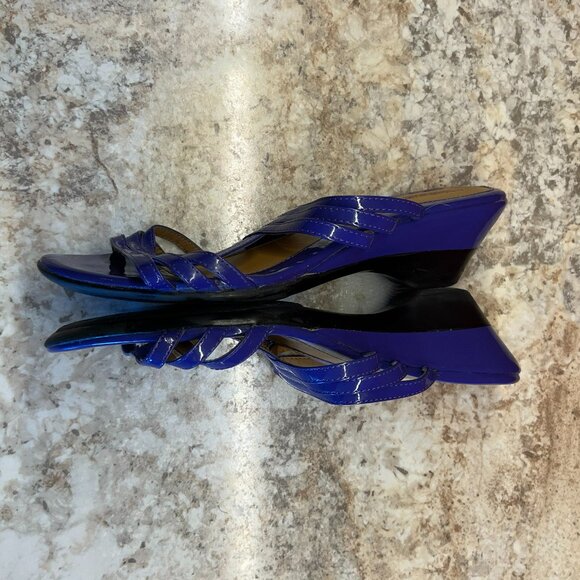 Croft & Barrow Purple Patent Leather Womens Sandal/Shoe Size 10 - Picture 4 of 6